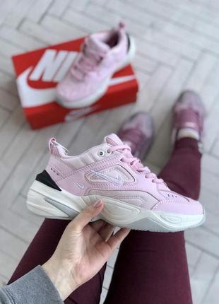 Кроссовки женские nike m2k tekno, розовые (найк м2к текно, найки, кросівки)1 фото