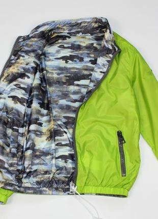 Куртка ветровка для мальчика mixture италия салатовая 7-9 лет3 фото