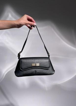 Сумка в стиле balenciaga downtown small shoulder bag in black арт:09008