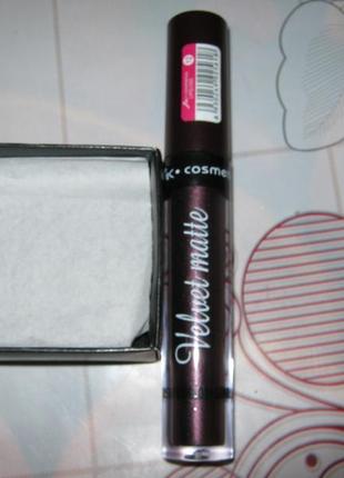 Блиск для губ velvet matte mk cosmetics lipgloss тон 11 темний