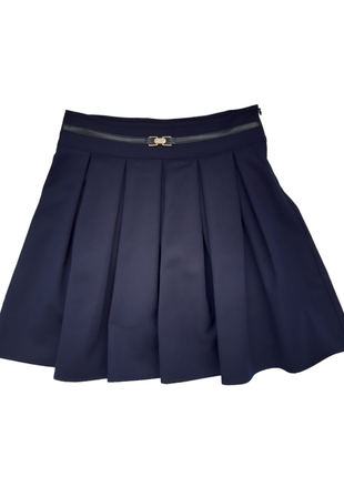 Р122,128,134,152,158 школьная юбка для девочки темно-синяя svr line турция 6206-010