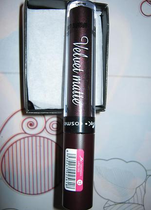 Блиск для губ velvet matte mk cosmetics lipgloss тон 12 темнийблиск для губ velvet matte mk cosmetic
