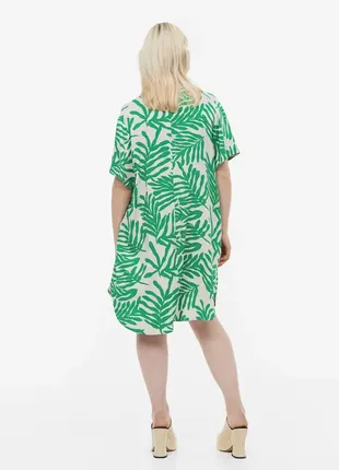 Сукня кафтан сочного зеленого кольору hm, l4 фото