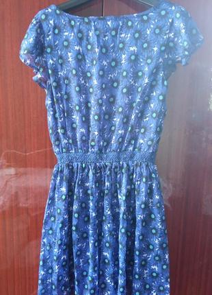 Подростковое платье красиво синее2 фото