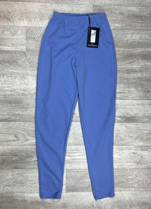 Pretty little thing штаны 32 размер женские голубые с этикеткой оригинал