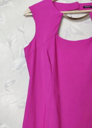 Платье платье сарафан ярко-розового цвета отличное состояние3 фото
