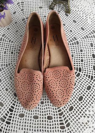 Натуральные балетки, туфли с перфорацией 36 р от 5th avenue2 фото