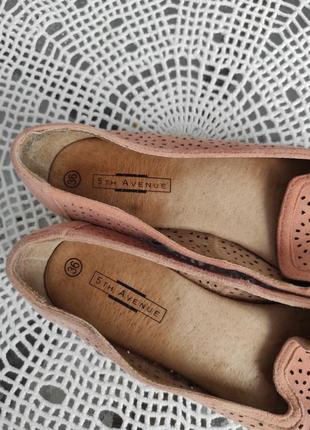 Натуральные балетки, туфли с перфорацией 36 р от 5th avenue7 фото