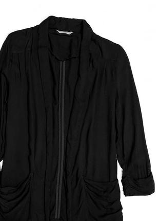 Тонкий летний пиджак прямого кроя блейзер удлиненный из виско2 фото