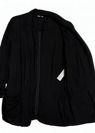 Тонкий летний пиджак прямого кроя блейзер удлиненный из виско4 фото