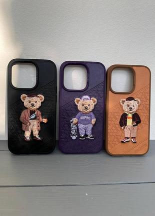 Оригинальный чехол polo santa barbara “bear series” iphone 13 pro; 13 pro max; -14 pro, 14 pro max3 фото