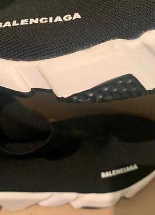 Кроссовки в стиле balenciaga socks black white9 фото