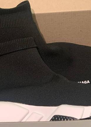 Кросівки в стилі balenciaga socks black white8 фото