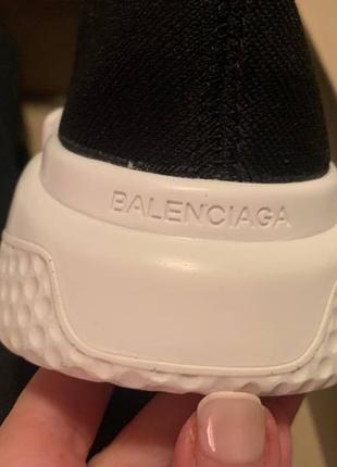 Кроссовки в стиле balenciaga socks black white баленсиага сокс баленсиага носок4 фото