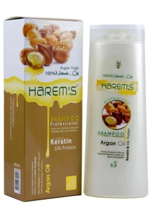 Шампунь для волосся з аргановою олією harems 375 ml2 фото