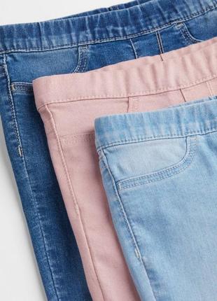 Джинсовые леггинсы джинсы от бренда h&amp;m джеггинсы3 фото