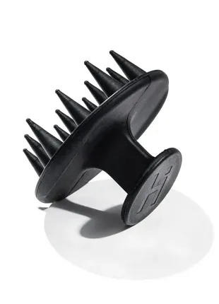 Щітка масажна для миття голови силіконова hillary stimulating scalp massager & shampoo brush5 фото