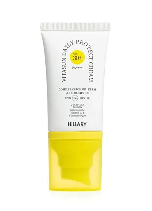 Солнцезащитный крем spf 30+ hillary vitasun daily protect cream, 40 мл2 фото