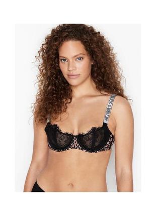 Бюстгальтер-балконет victorias secret стрази лео