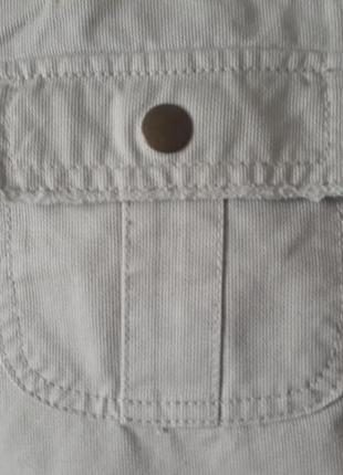 Светлая бежевая натуральная котоновая короткая джинсовая юбка9 фото