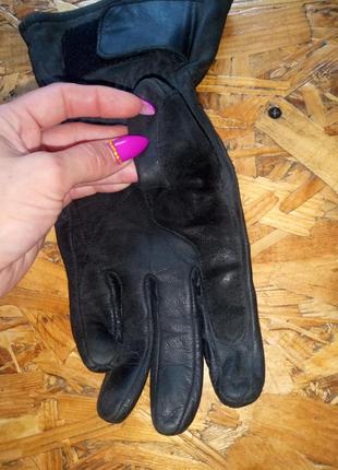 Шкіряні замшеві байкерські мото рукавиці перчатки ixs4 фото