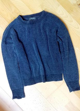 Темно-синий свитер джемпер primark оверсайз / кофта / худи / m l1 фото
