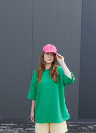 Футболка oversize green3 фото