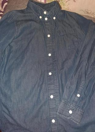 Рубашка джинсова.3 фото