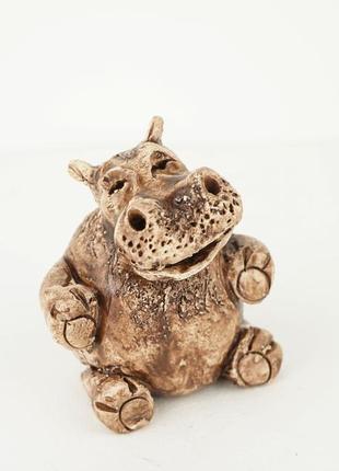 Статуэтка бегемота hippototamus figurine декор бегемот сувенир4 фото