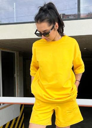 Футболка oversize yellow