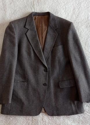 Твидовый шерстяной пиджак блейзер magee tailored