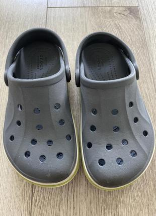 Сабо crocs kids bayaband clog black дитячі крокси