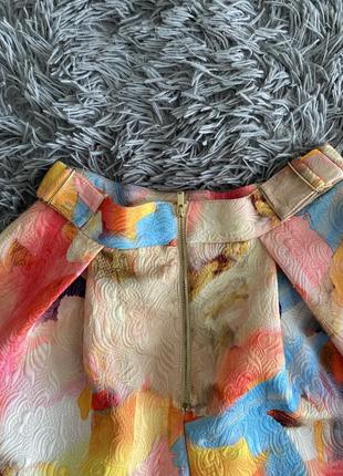 Красивая юбка миди разноцветная 10 м5 фото