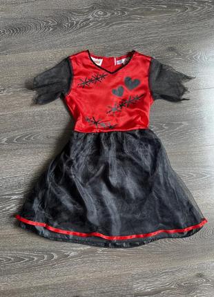 Карнавальна сукня на хеловін зламана іграшка зомбі 4 5 6 років