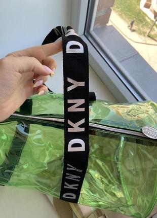 Dkny сумка для спорта оригинал на пляж дорожная прозрачная
