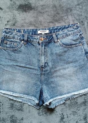 Літні джинсові шорти m l morgan 40 висока посадка