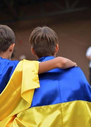 90х140см атлас прапор україни4 фото
