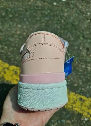 Женские кожаные кроссовки adidas forum low pink white7 фото