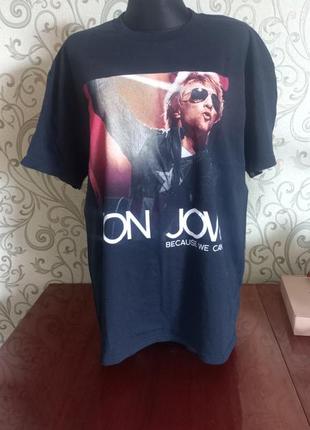 Bon jovi новая футболка. официальный мерч. металл мерч