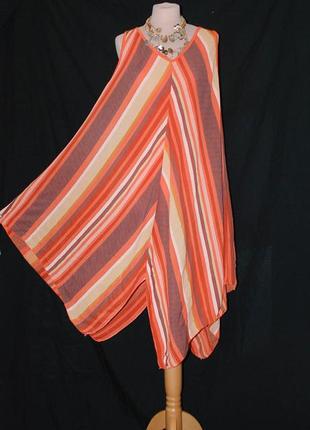 Батал италия сарафан лёгкий оверсайз и бёдрами с хвостами.