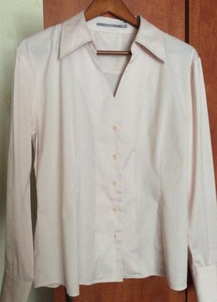 Блуза inwear голландський бренд бавовна пудровий колір сорочковий крій6 фото
