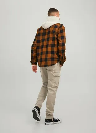 Брюки карго jack&amp;jones ace tucker cargo beige3 фото