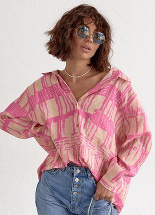 Жіноча сорочка оверсайз крою