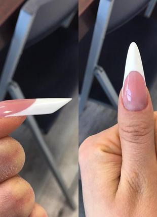 Гельевые типсы,арочный,готический,салонный миндаль