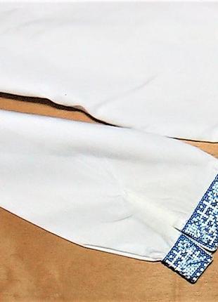 Вышиванка украинская для мальчика 4-5 лет хлопок новая длина изделия 35 см длина рукава 32см8 фото