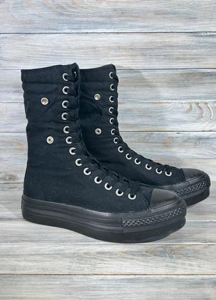 Converse chuck taylor platform fold black оригинальные кеды