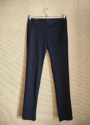 Узкие темно-синие брюки штаны сигареты3 фото