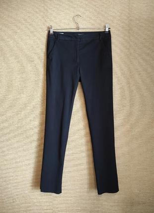 Узкие темно-синие брюки штаны сигареты4 фото