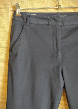 Узкие темно-синие брюки штаны сигареты5 фото