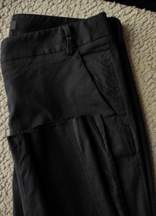 Узкие темно-синие брюки штаны сигареты8 фото